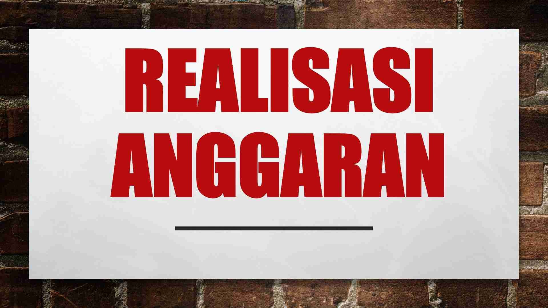 Realiasi Anggaran