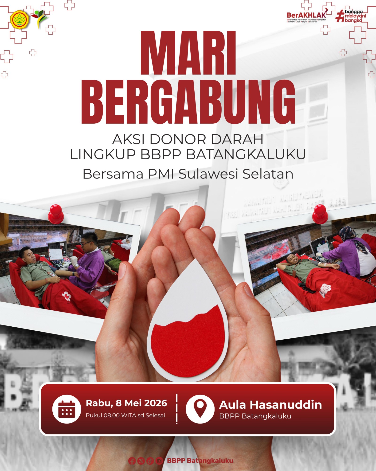 Aksi Donor Darah Lingkup BBPP Batangkaluku