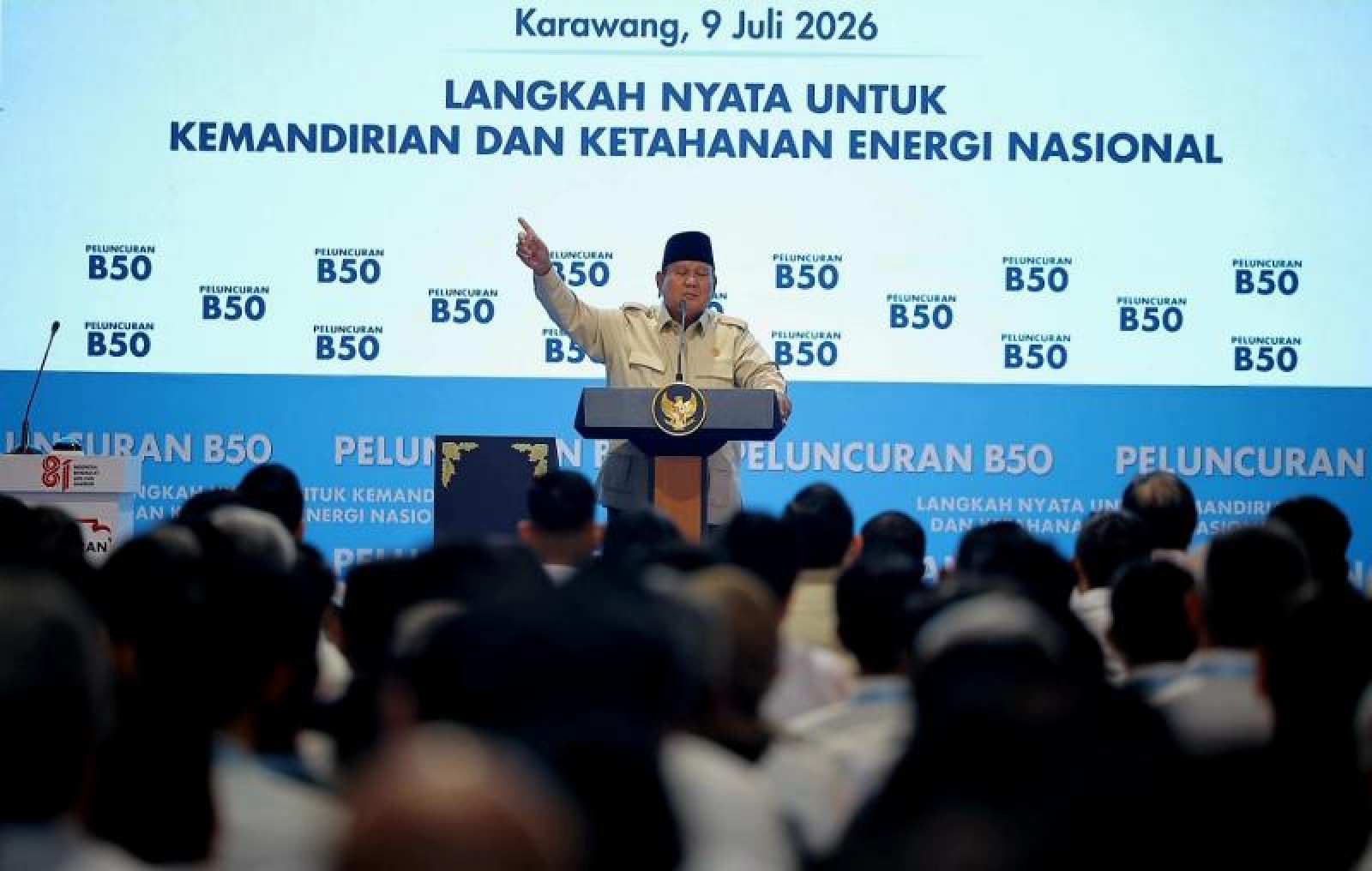 Presiden Prabowo Resmikan B50, Mentan Amran: Hilirisasi Sawit Perkuat Ketahanan Energi dan Kesejahteraan Petani