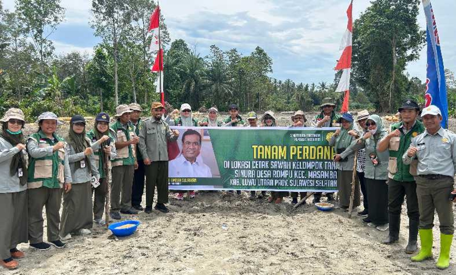 Tanam Perdana, UPT Pelatihan Kementan Dukung CSR dan Oplah di Luwu Utara