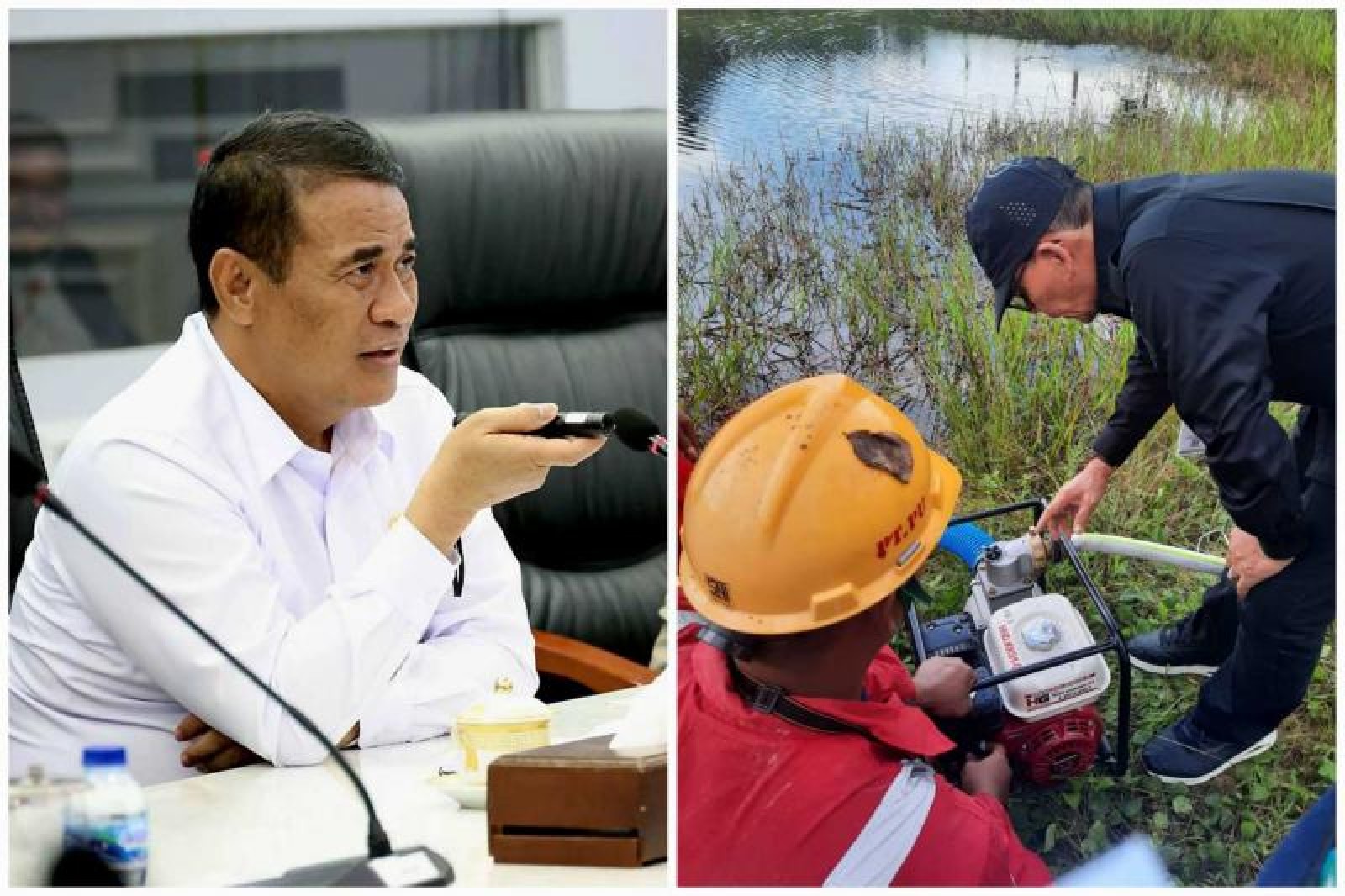 Mentan Amran: Presiden Perintahkan Kirim Pompa, 200 Unit Langsung Dikerahkan Tangani Karhutla