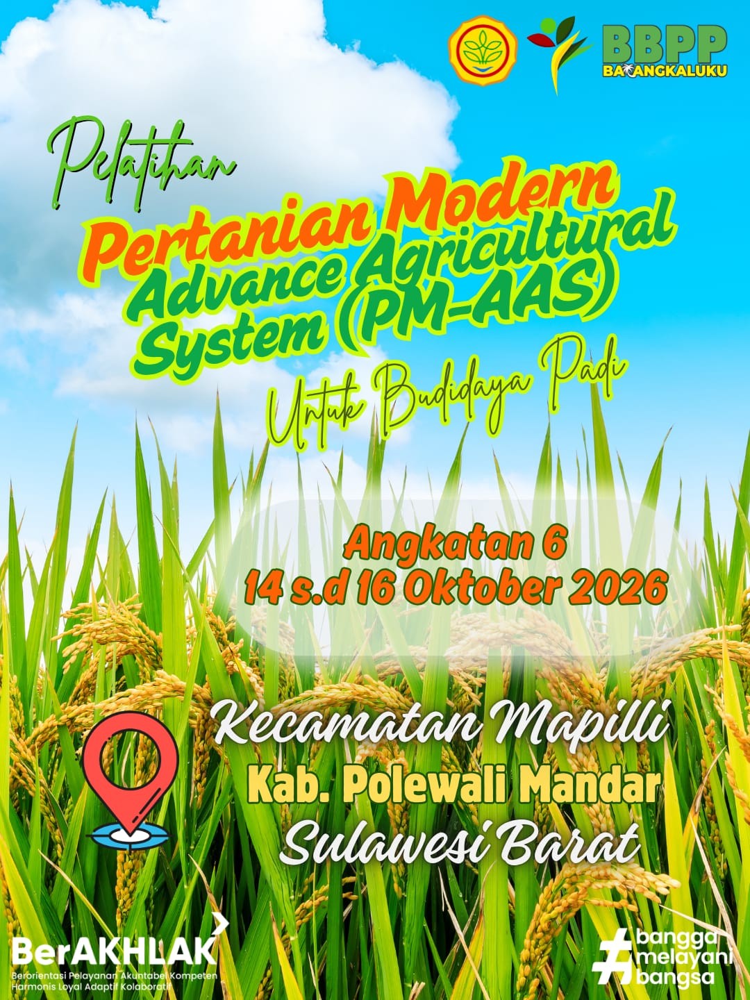 Informasi Kegiatan Pelatihan Tanggal 14 - 16 Oktober 2026