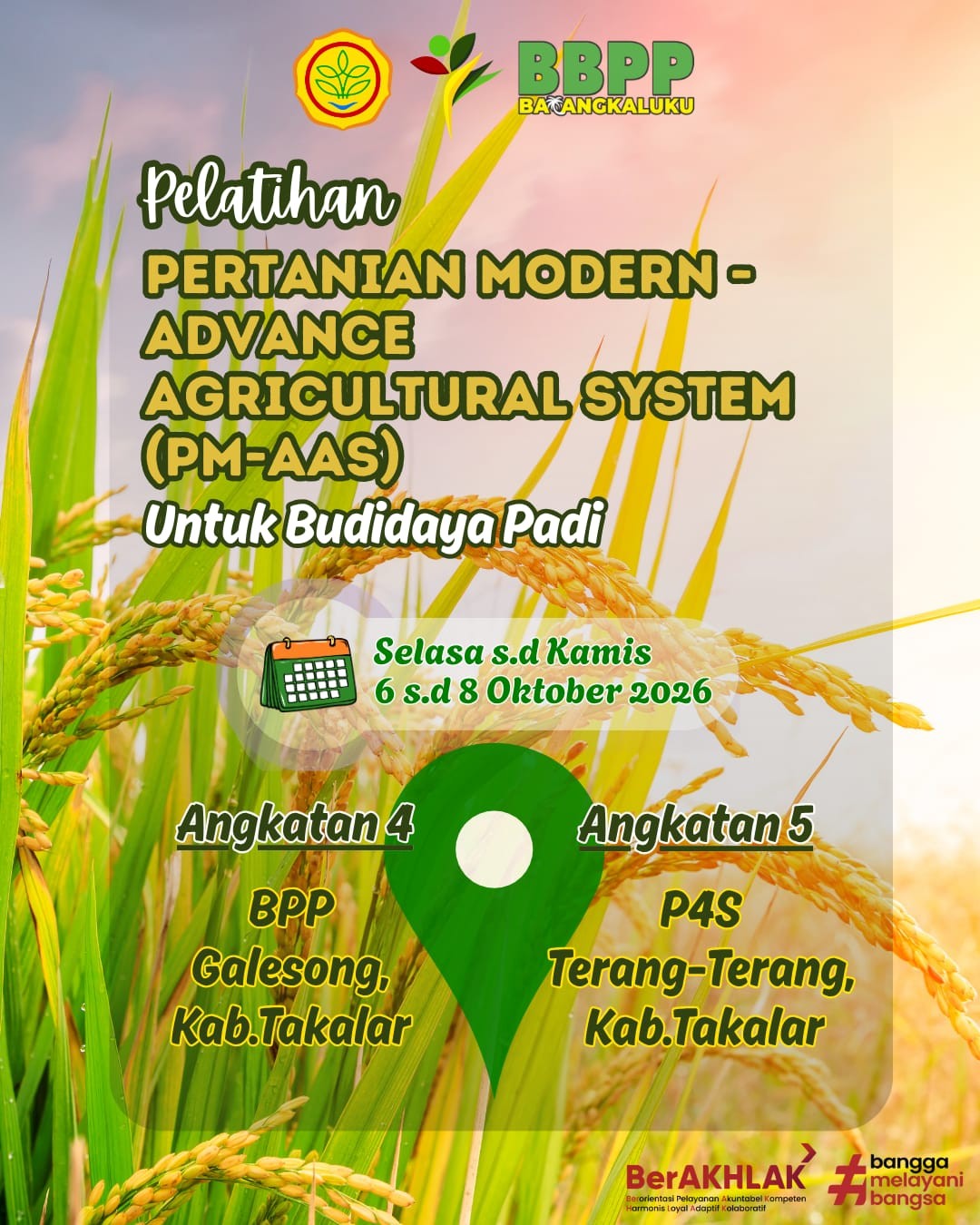Informasi Kegiatan Pelatihan Tanggal 06 - 08 Oktober 2026